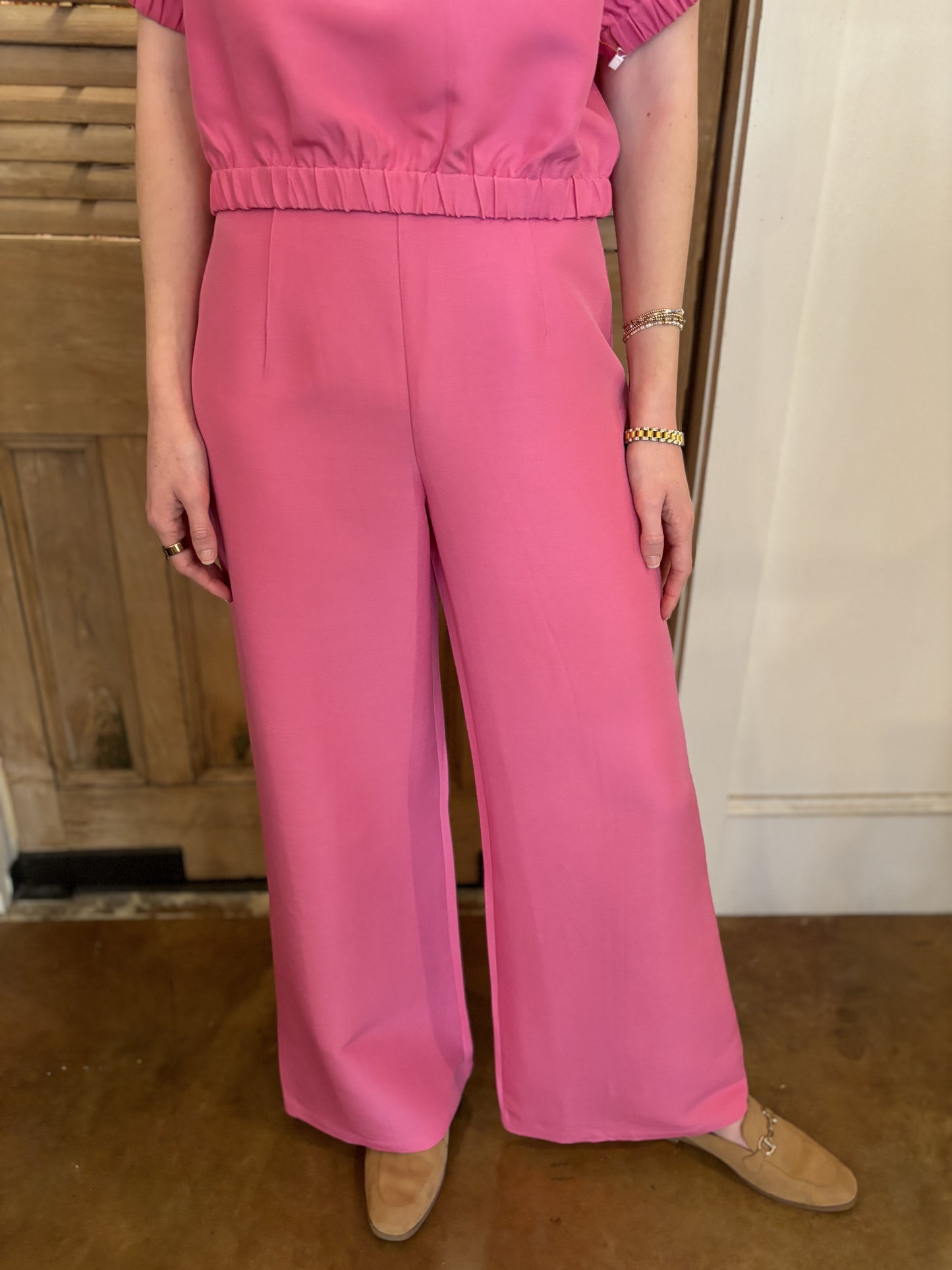 Matador Pants Pink Sateen