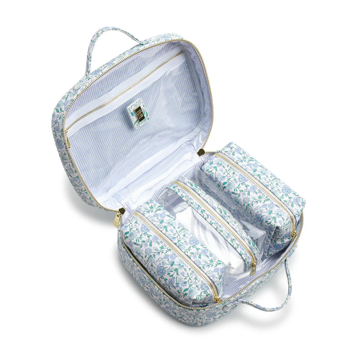 Luxe 2 Cosmetic Toiletry Case Hamptons Floral