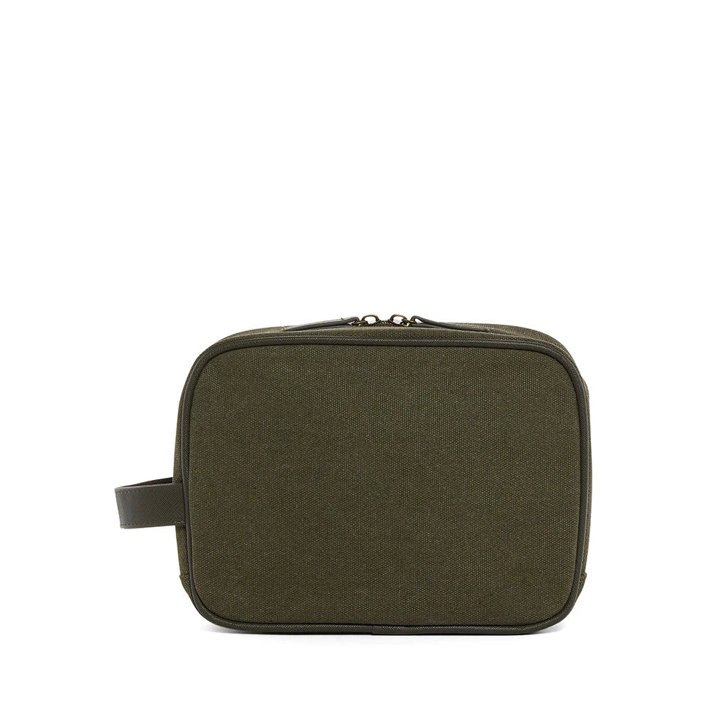 Men's Kit Case Toiletry Bag Coated Canvas Cactus