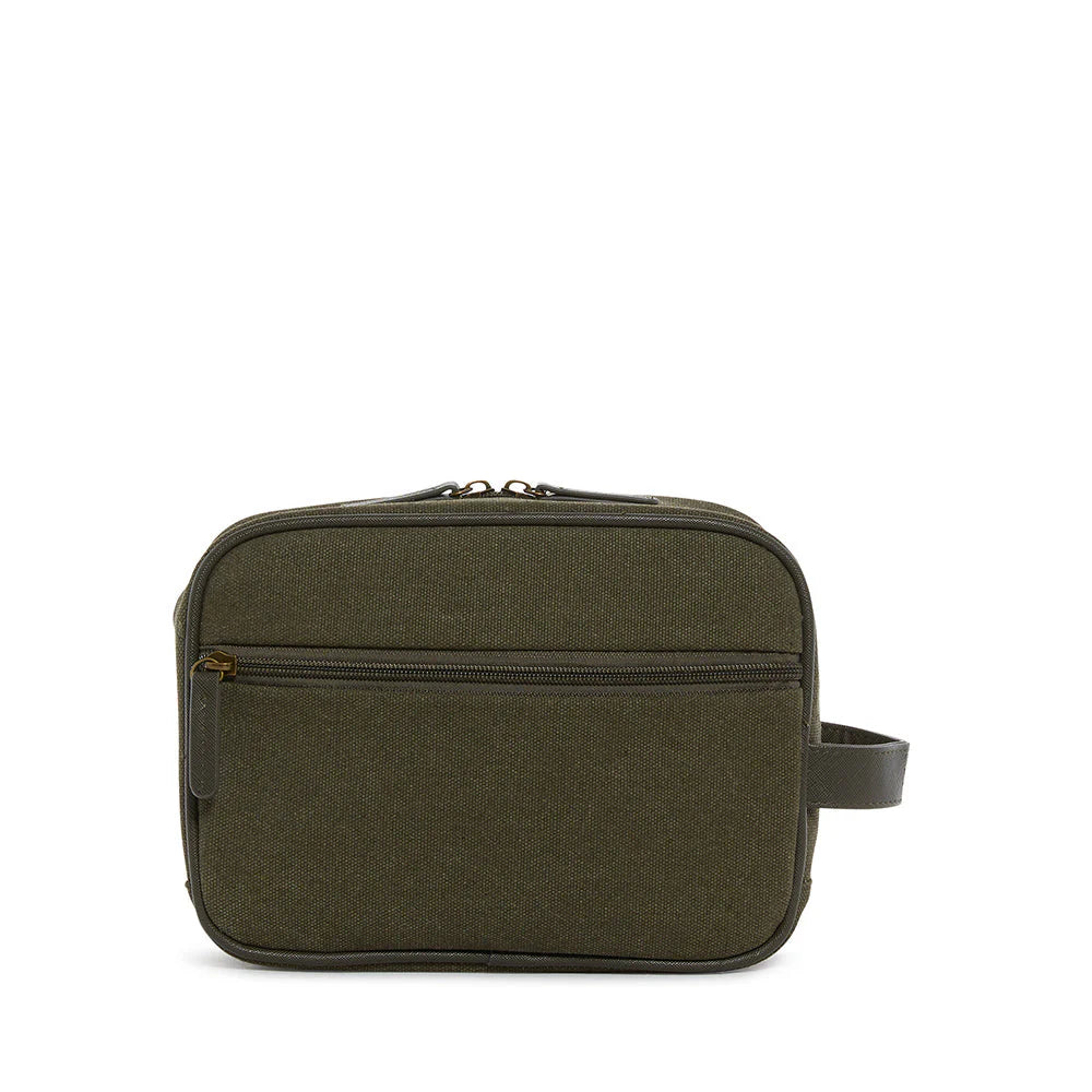 Men's Kit Case Toiletry Bag Coated Canvas Cactus