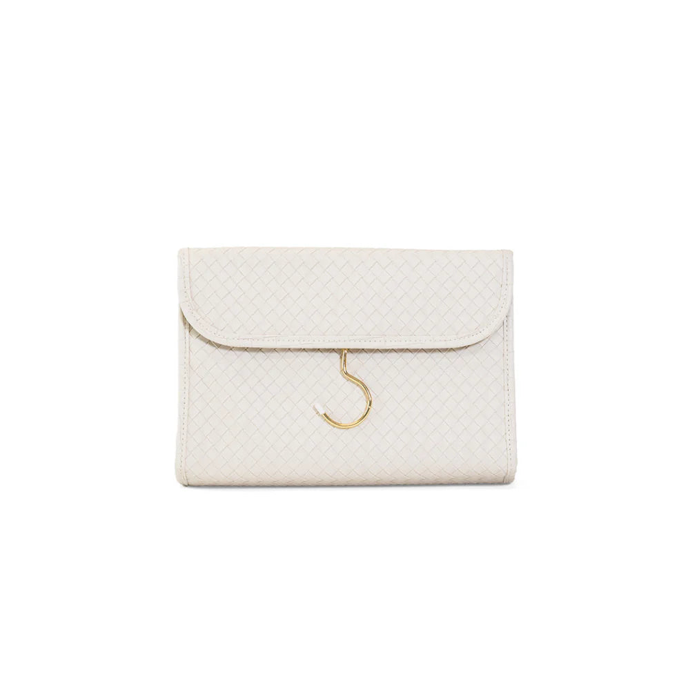 Luxe Hanging Toiletry Case Woven Sand
