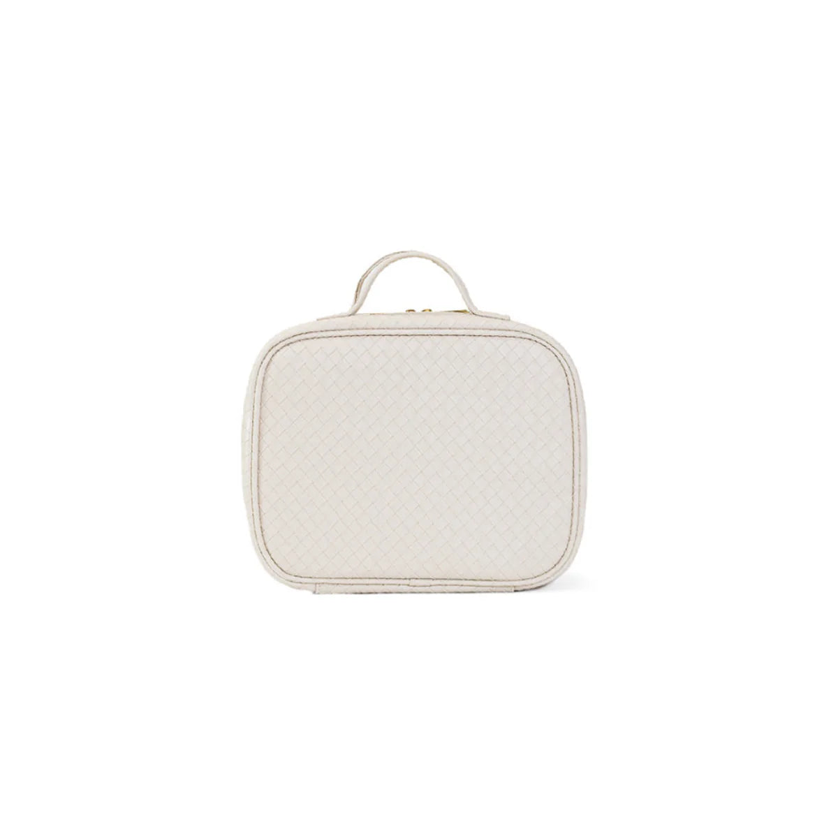 Luxe Cosmetic Toiletry Case Woven Sand