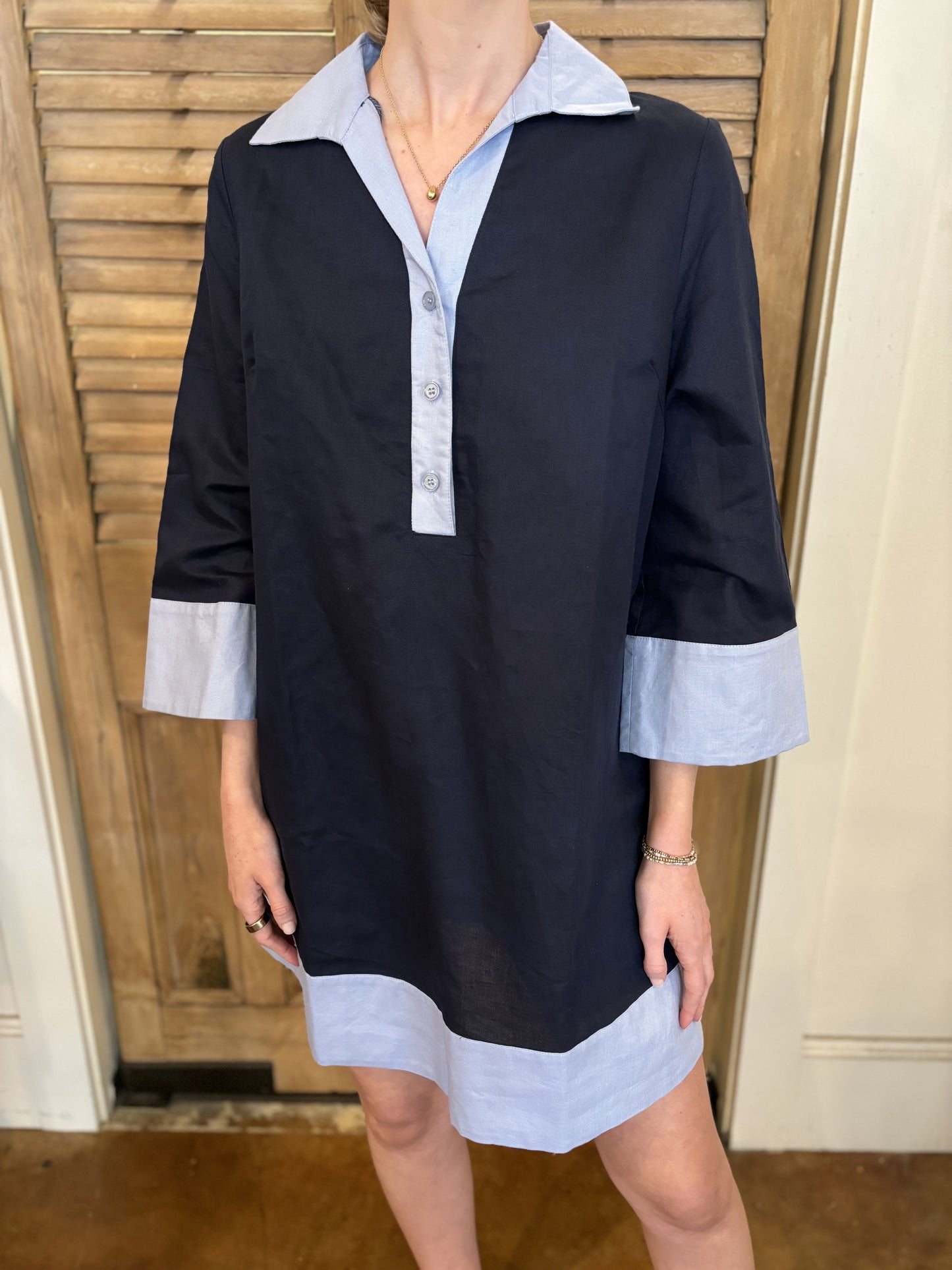 Carrie Dress Short Navy