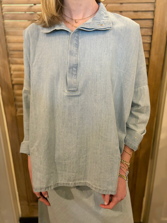 Emerson Top Light Chambray