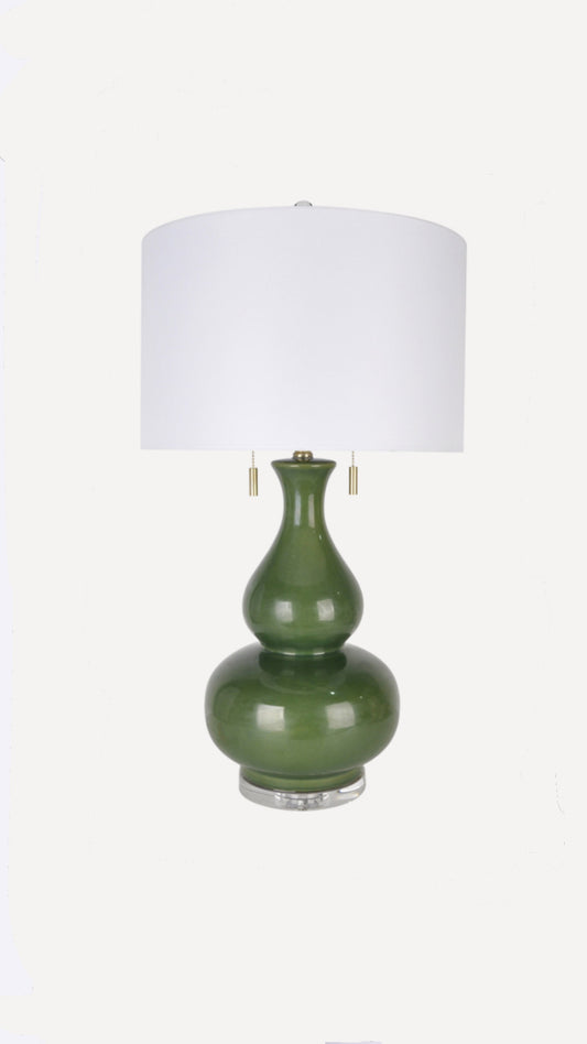Emma Lamp Olive Green