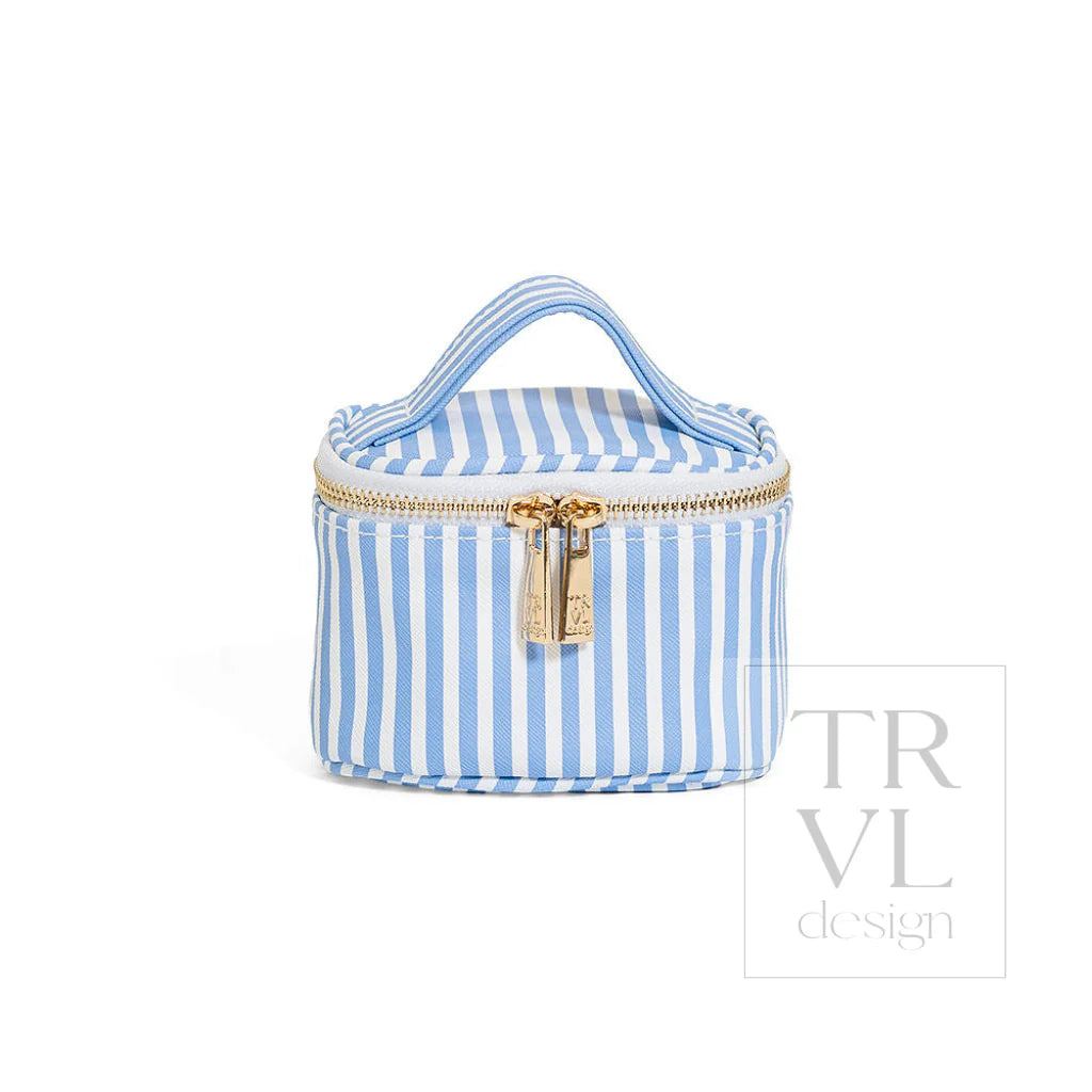 Luxe Jewelry Case Pimlico Stripe Chambray