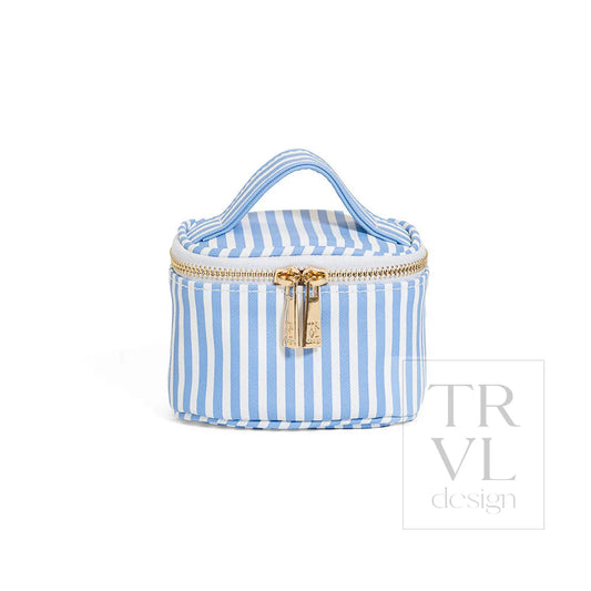 Luxe Jewelry Case Pimlico Stripe Chambray
