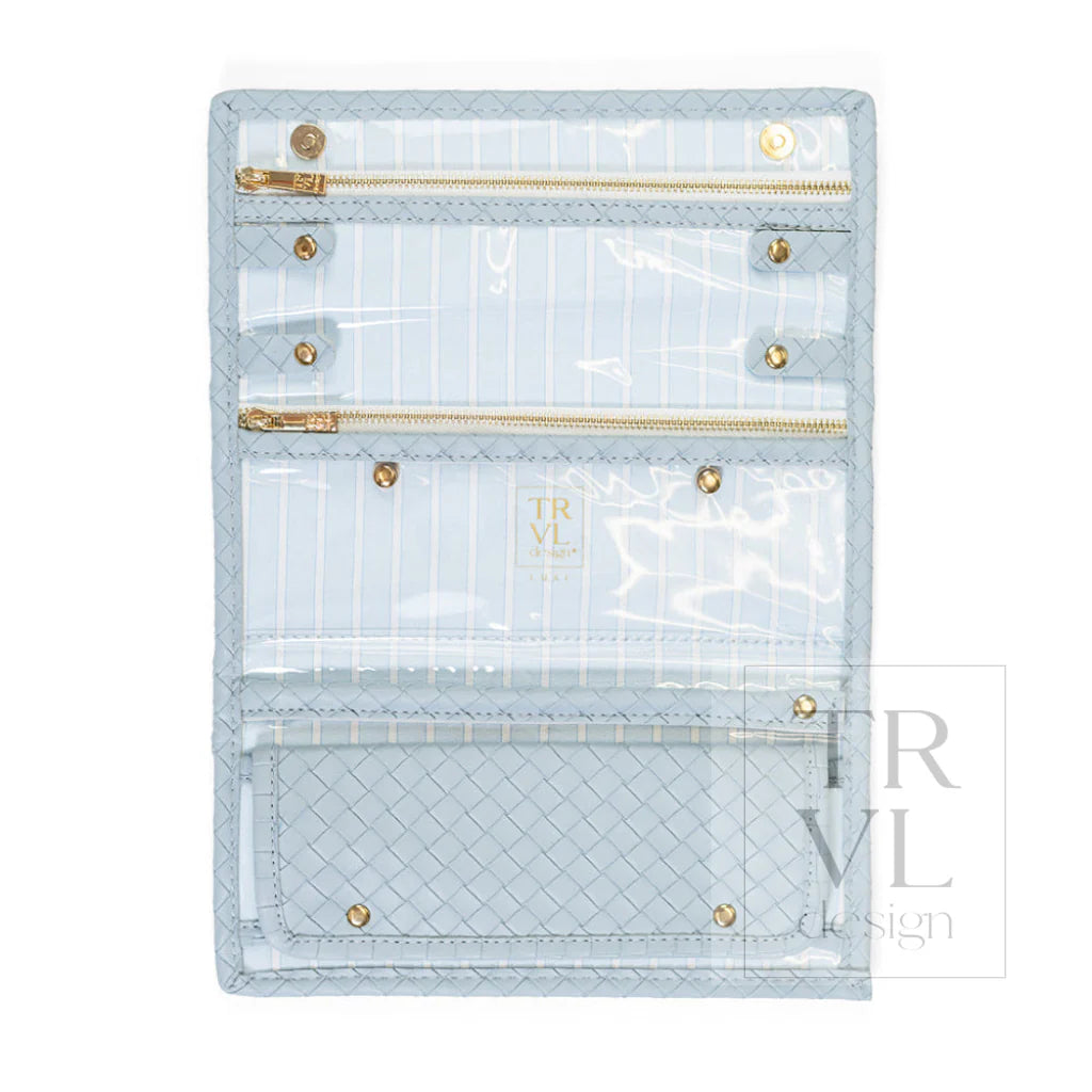 Luxe Jewelry Wallet Woven Surf