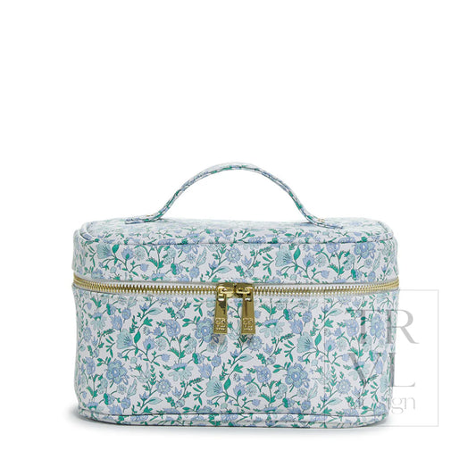 Luxe Train Cosmetic Case Hamptons Floral