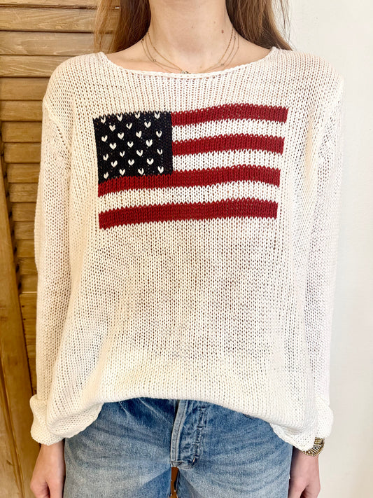 Flag Crew Cotton Breaker White