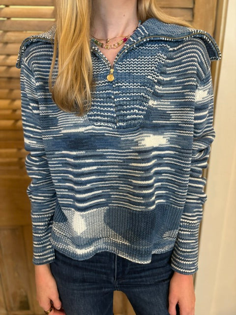 Gabrielle Sweatshirt Navy Combo