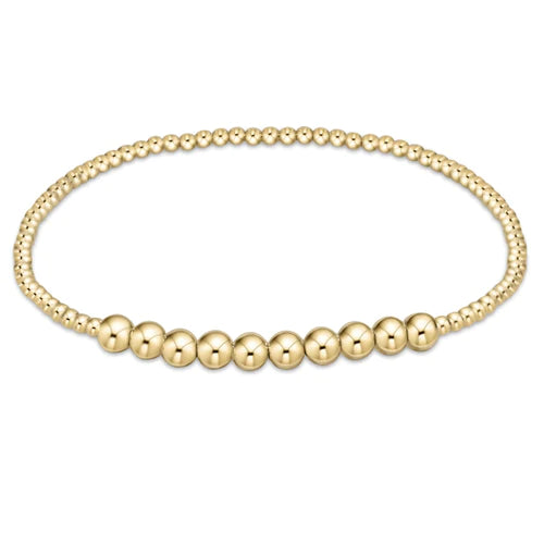 Classic Beaded Bliss Bracelet-Gold