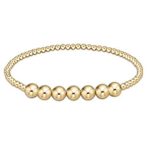 Classic Beaded Bliss Bracelet-Gold