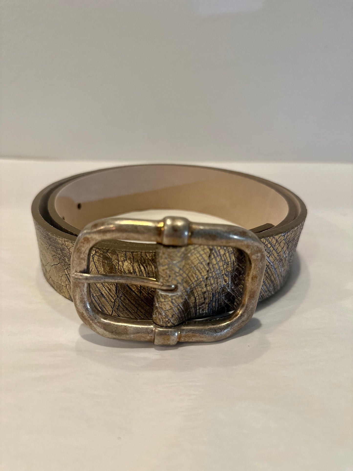 Distressed Gold Belt