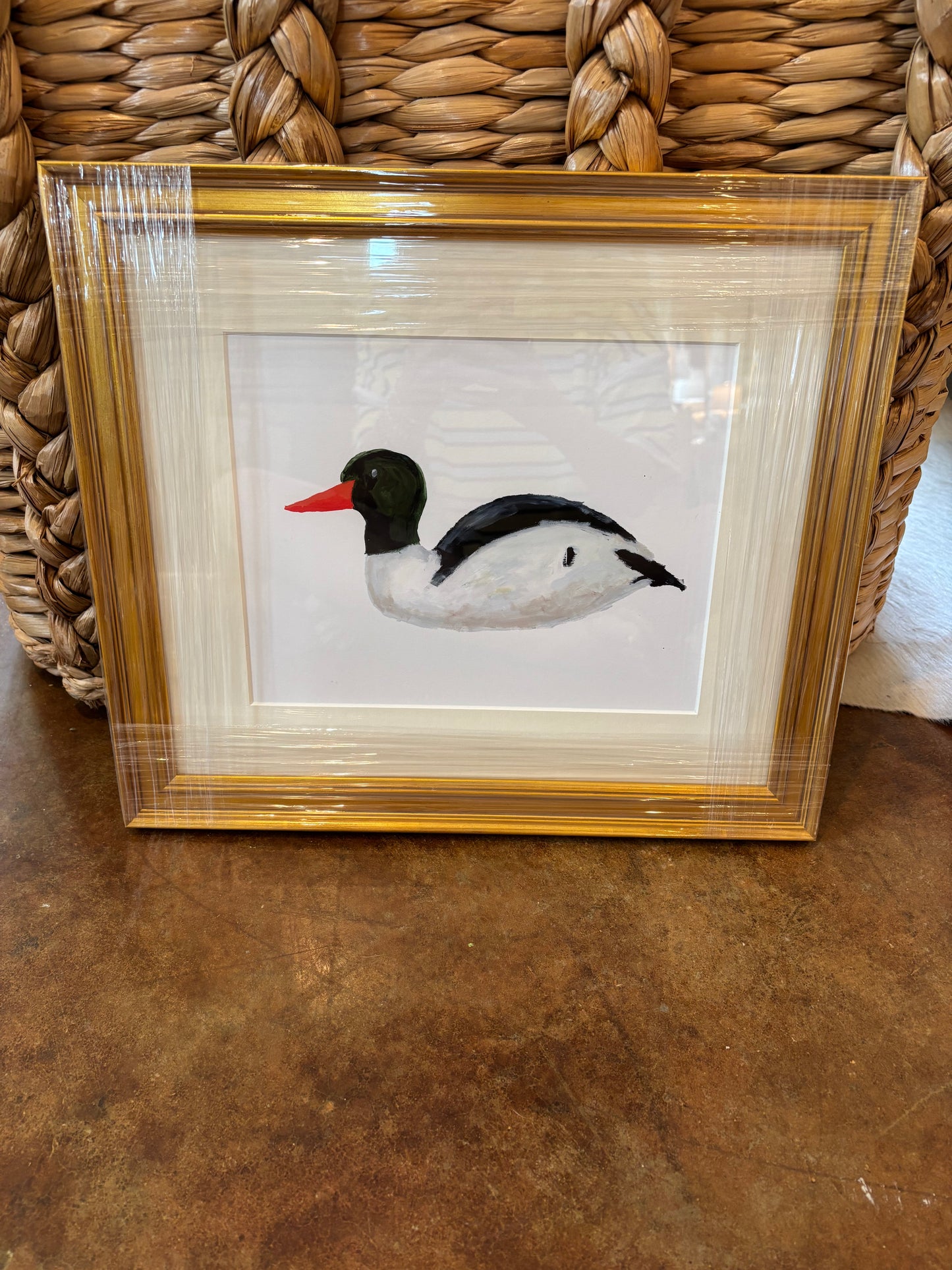 Framed Duck 4 Print 15.5" x 13.5"