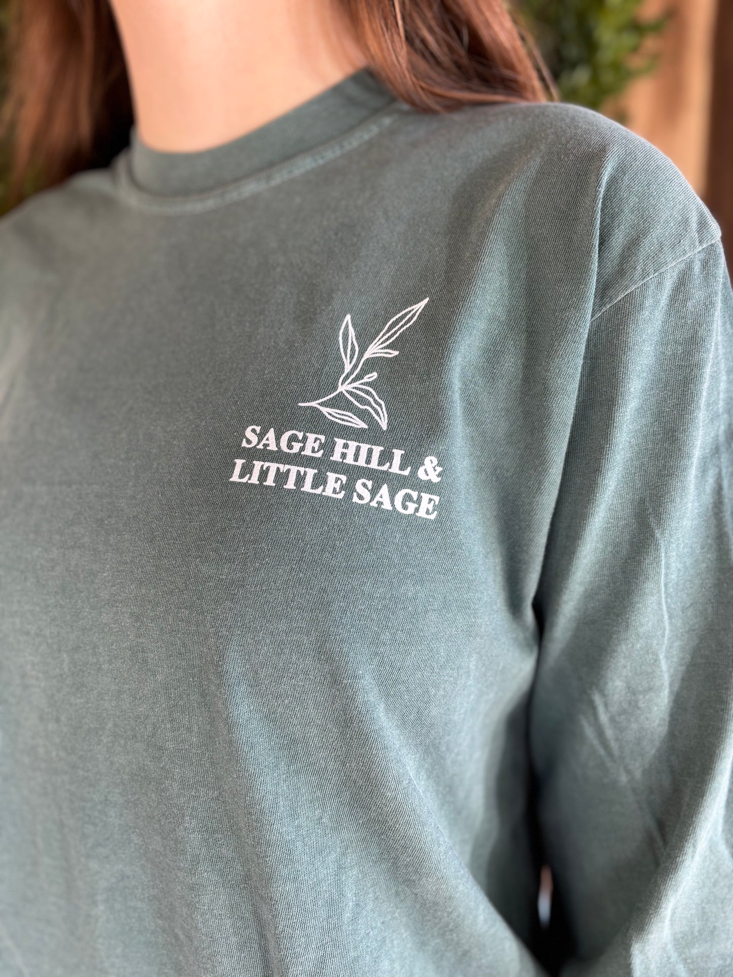 Adult Sage Hill & Little Sage Post Card Christmas Tee
