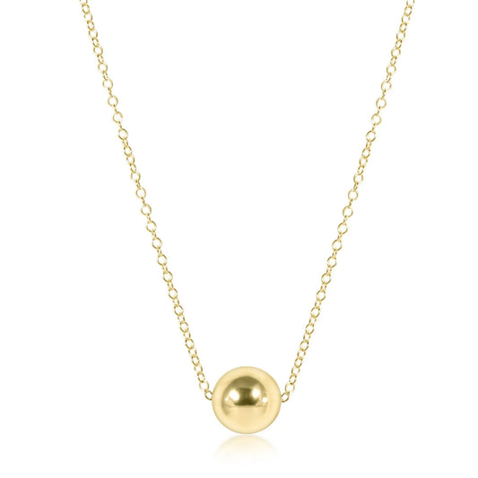 16" Necklace Classic 8mm Gold