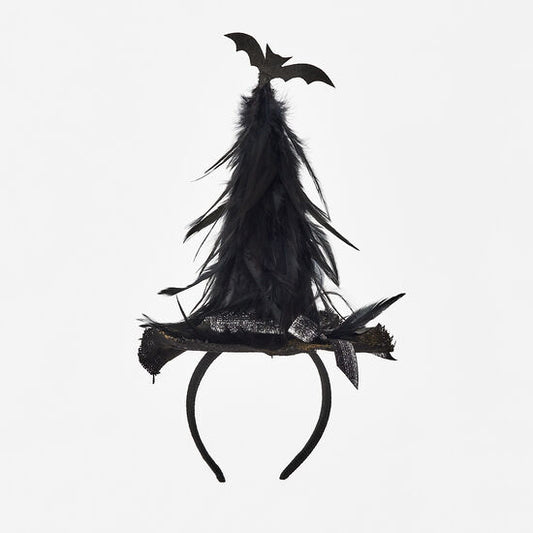 Feather Bat Headband 14"