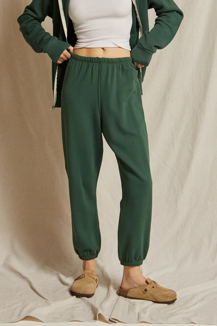 French Terry Sweatpant Evergreen