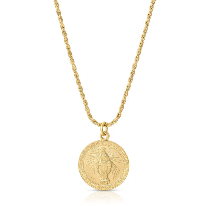 Gold-Filled Miraculous Mary Necklace