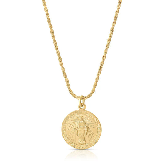 Gold-Filled Miraculous Mary Necklace