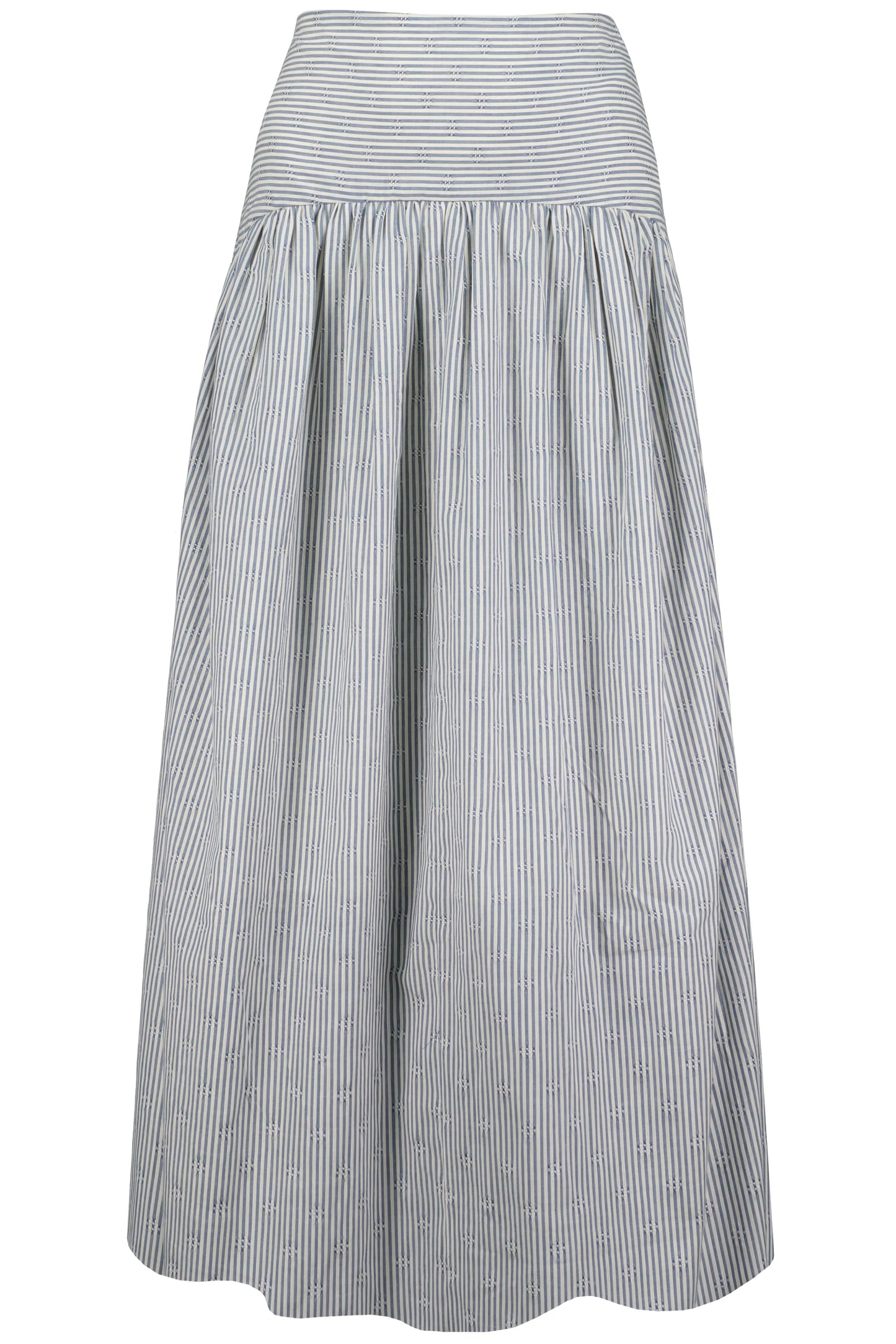 Sorrento Maxi Skirt Embroidered Stripe