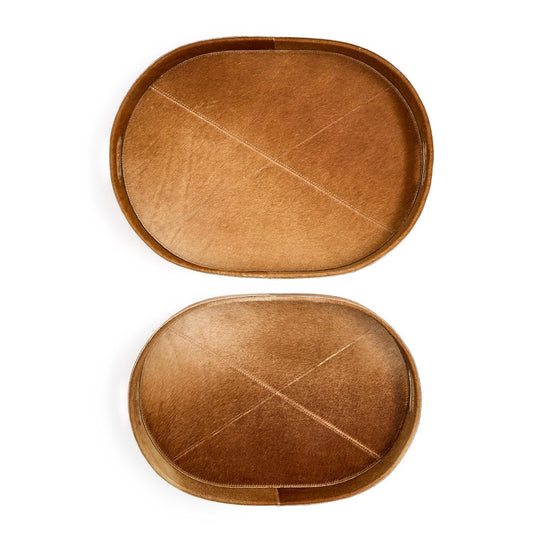 Jasper Cowhide Brown Tray