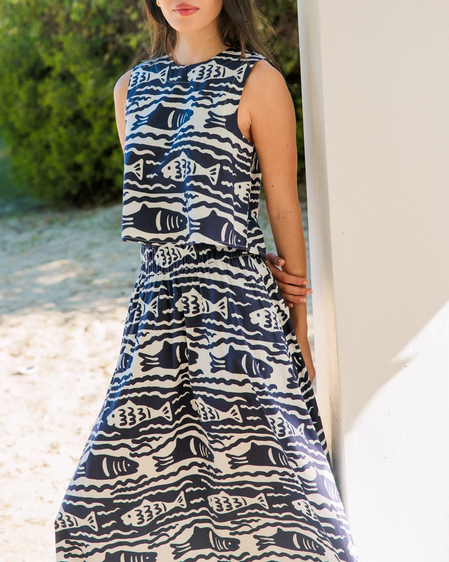 Pavilion Skirt Fish Print