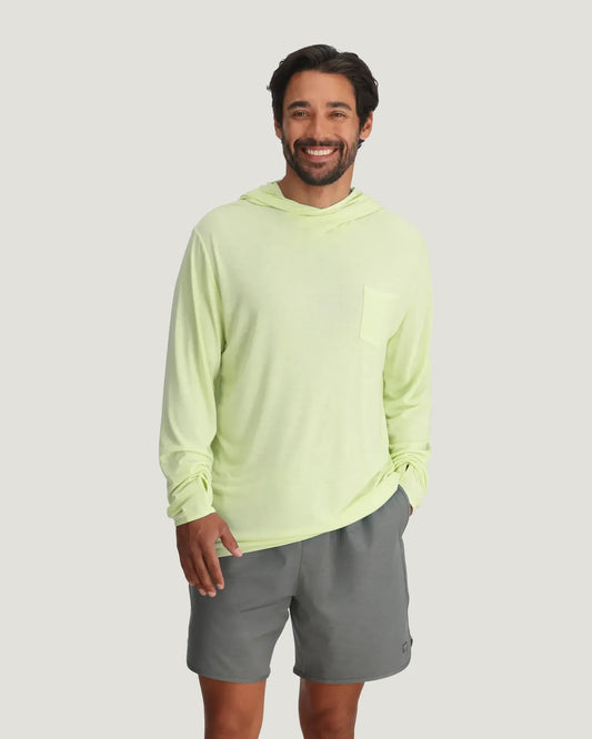 Men's Bamboo Lightweight Hoodie Lime
