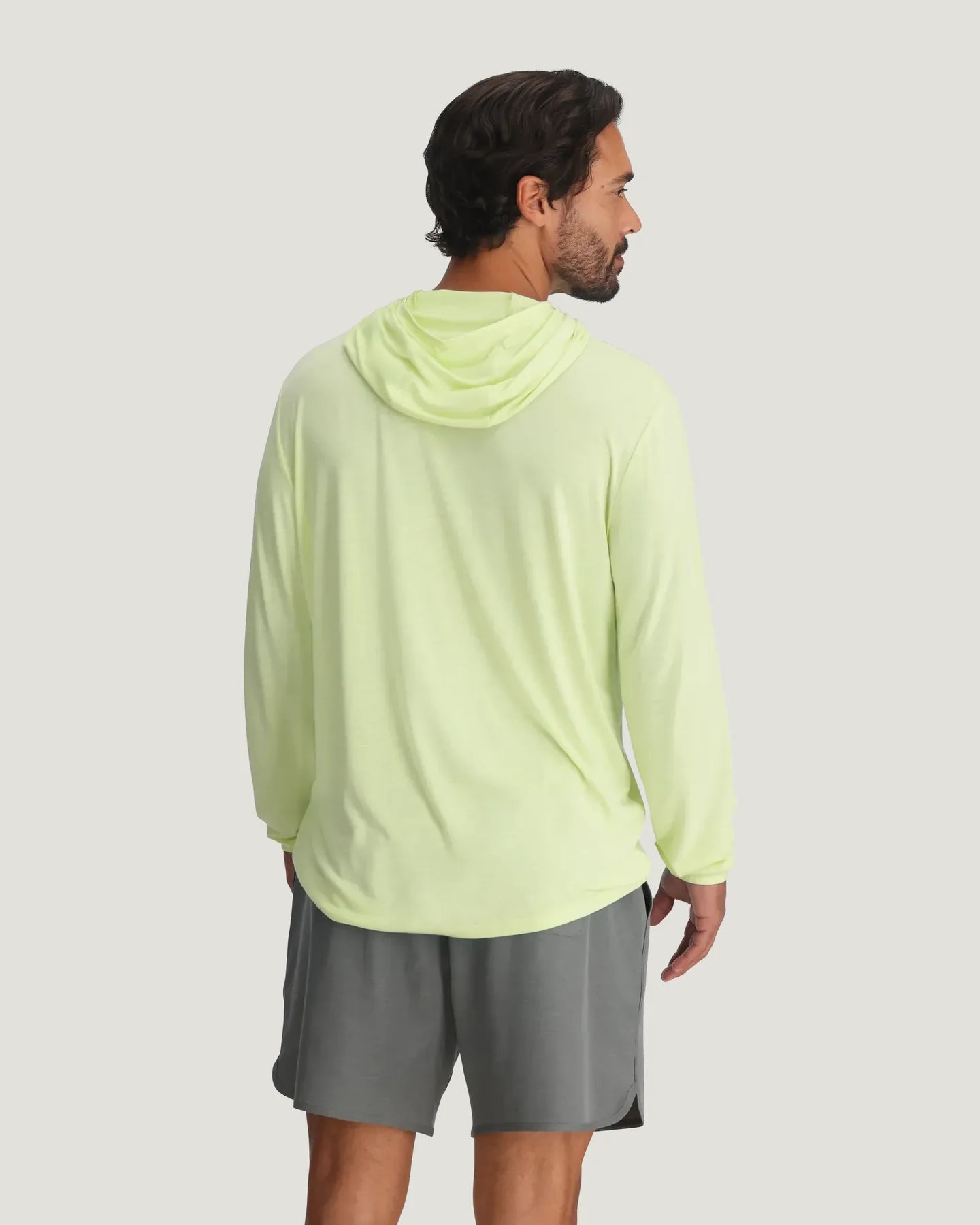 Men's Bamboo Lightweight Hoodie Lime