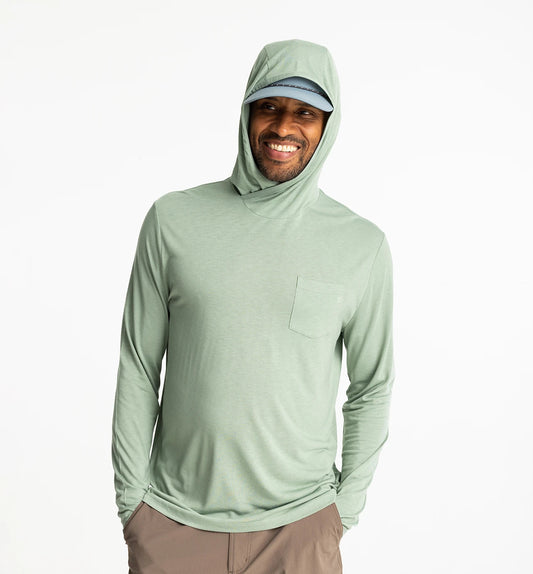 Men's Bamboo Lightweight Hoodie Palm Green