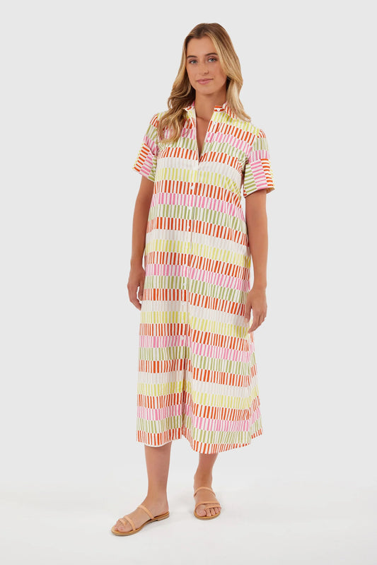 Gibbons Dress Sherbert Stripes