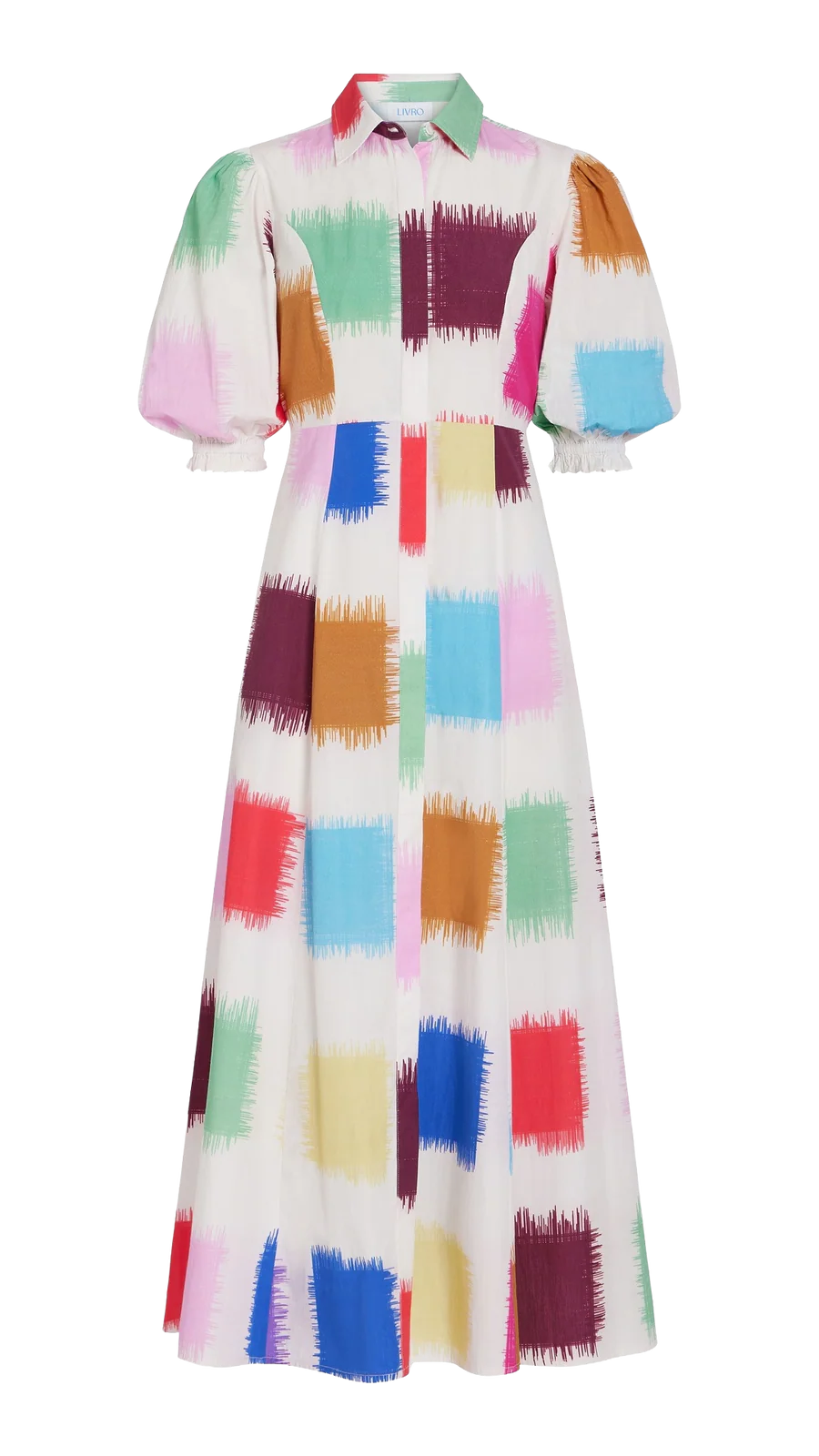 Rosie Dress Brushstrokes