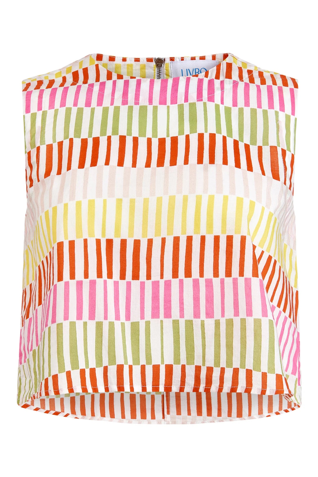 Crop Top Sherbert Stripes