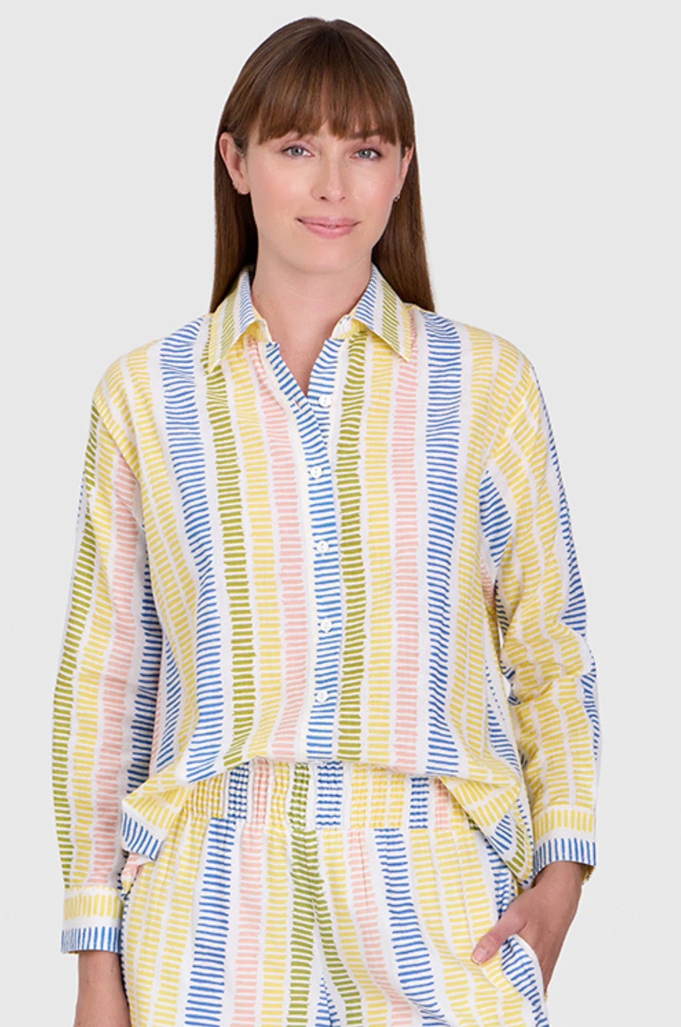 Boyfriend Shirt Gasparilla Stripes