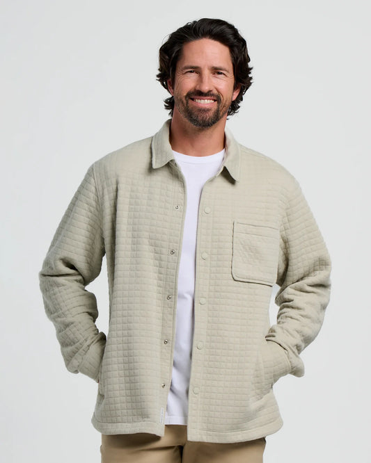 Men's Downvalley Overshirt Heather Sandstone
