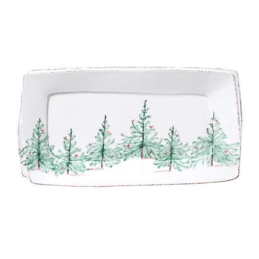 Melamine Lastra Holiday Rectangular  Platter