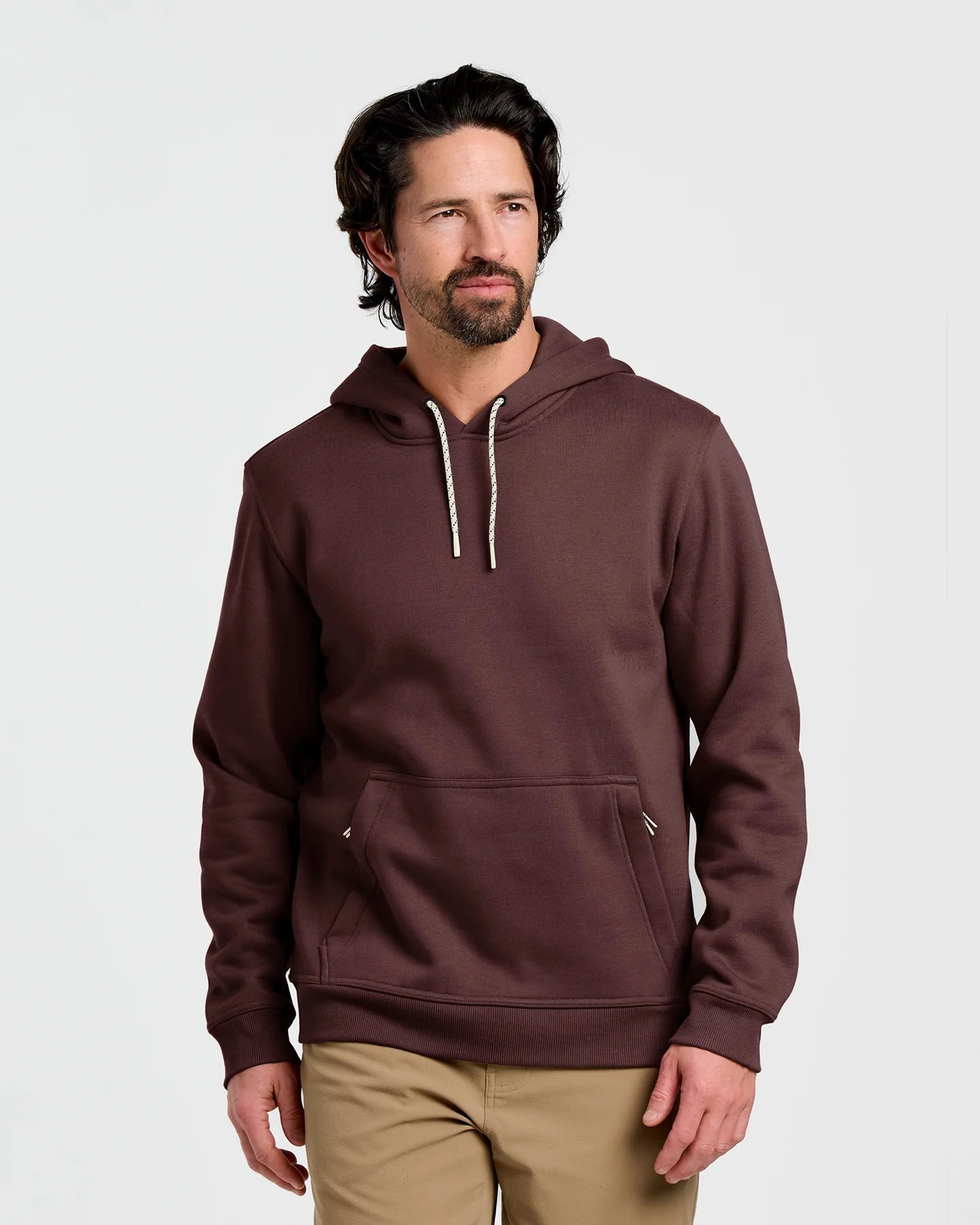 Men's Bamboo Northcoast Fleece Pullover Hoodie Chesnut