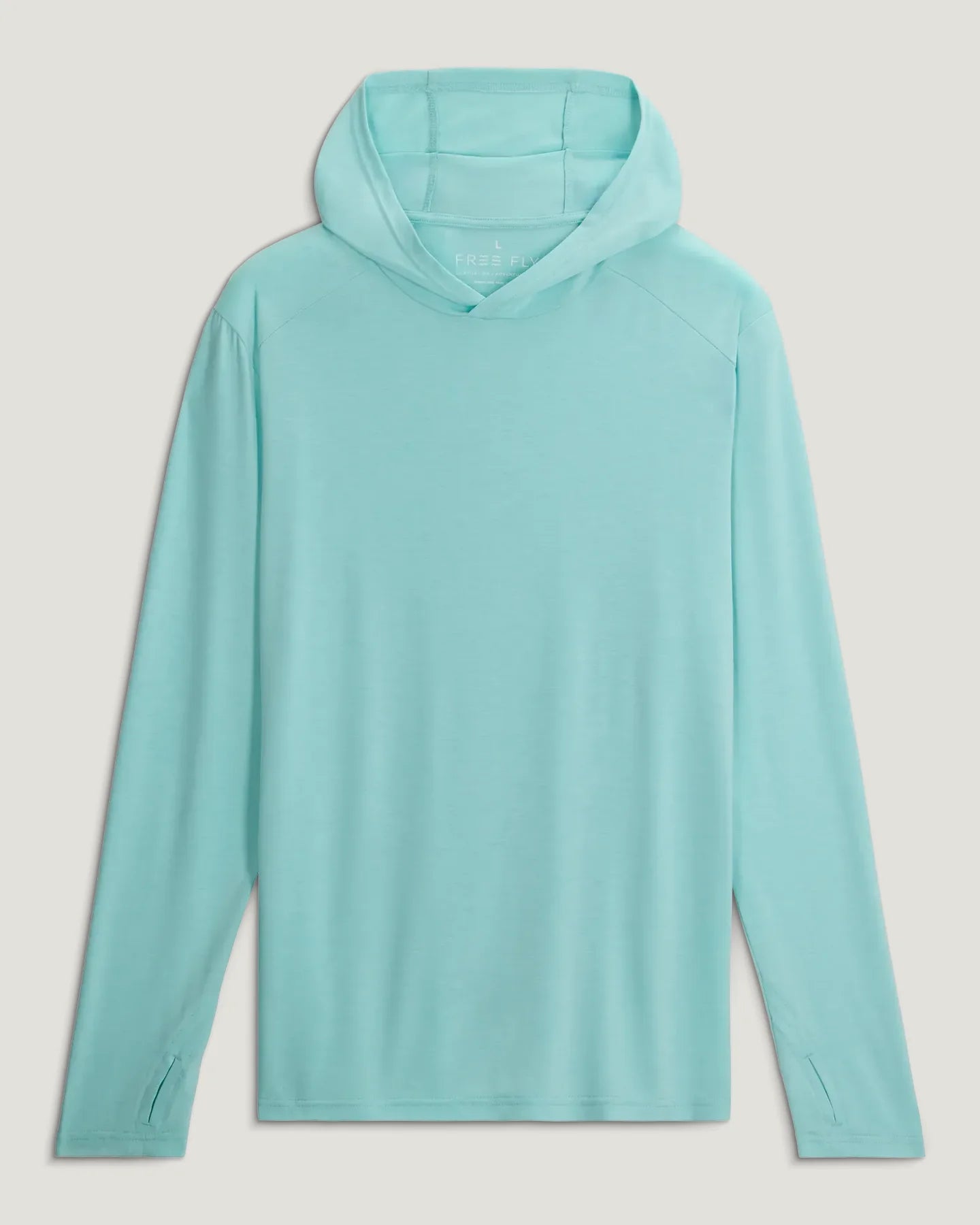 Men's Bamboo Shade Hoodie Heather Bahama Blue