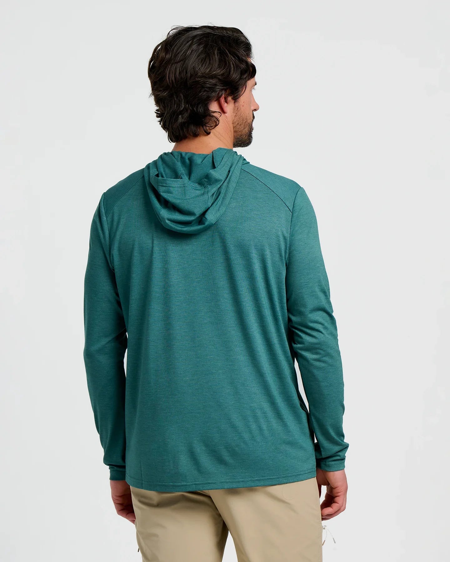 Men's Bamboo Shade Hoodie Heather Sea Pine