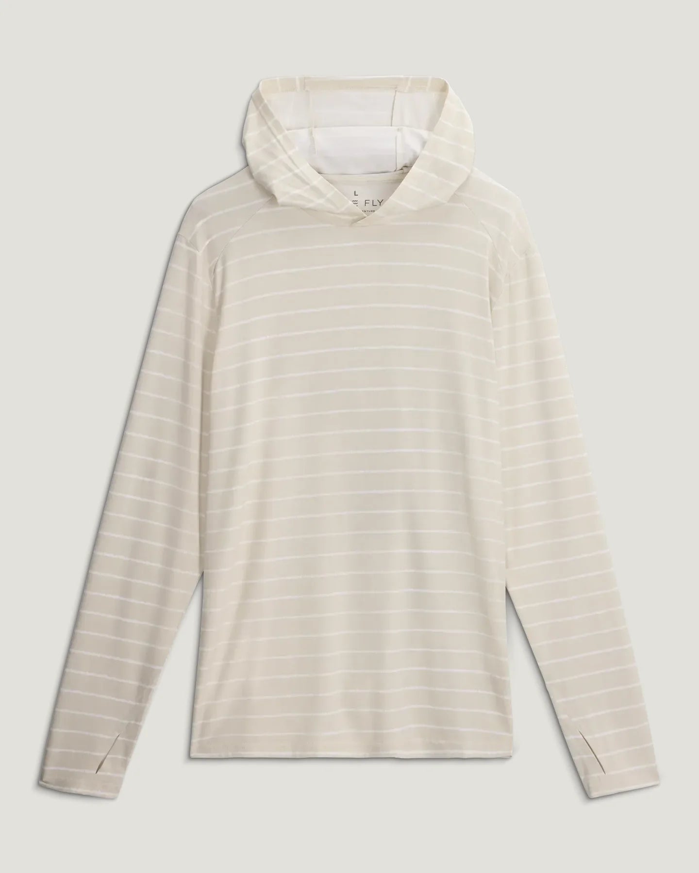 Men's Bamboo Shade Hoodie Dash Stripe Birch