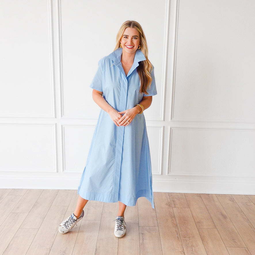 Millie Dress Long Light Blue