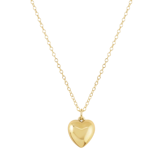 16" Necklace Gold Love Plush Gold Charm