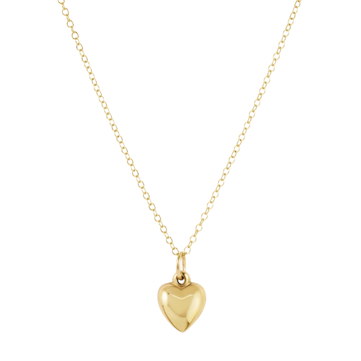 Egirl 14" Necklace Gold Love Plush Small Gold Charm