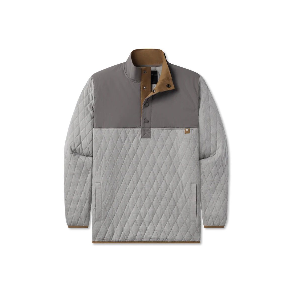 Bighorn Quilted Pullover Light Gray