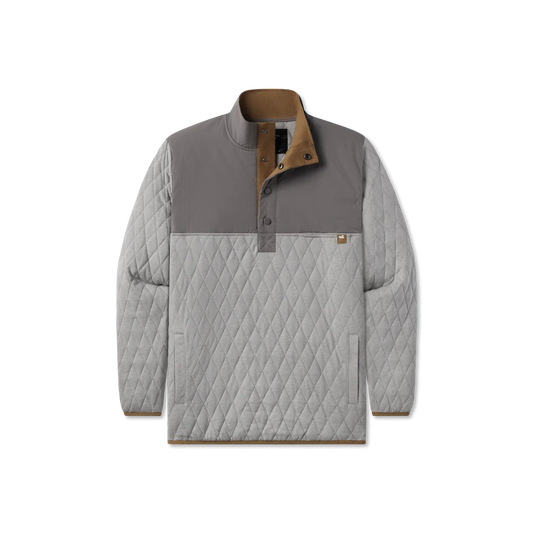 Bighorn Quilted Pullover Light Gray