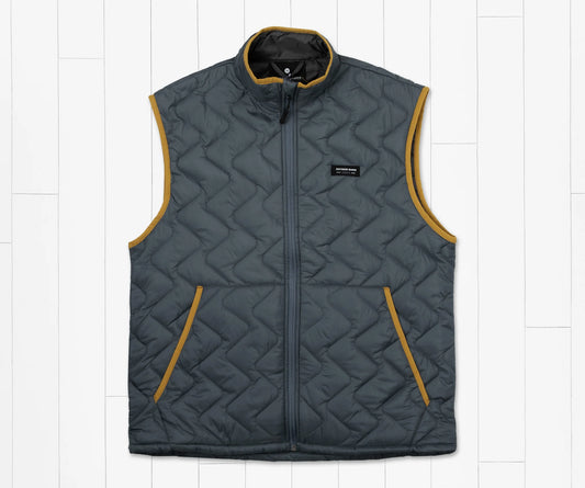 Broussard Quilted Vest Slate