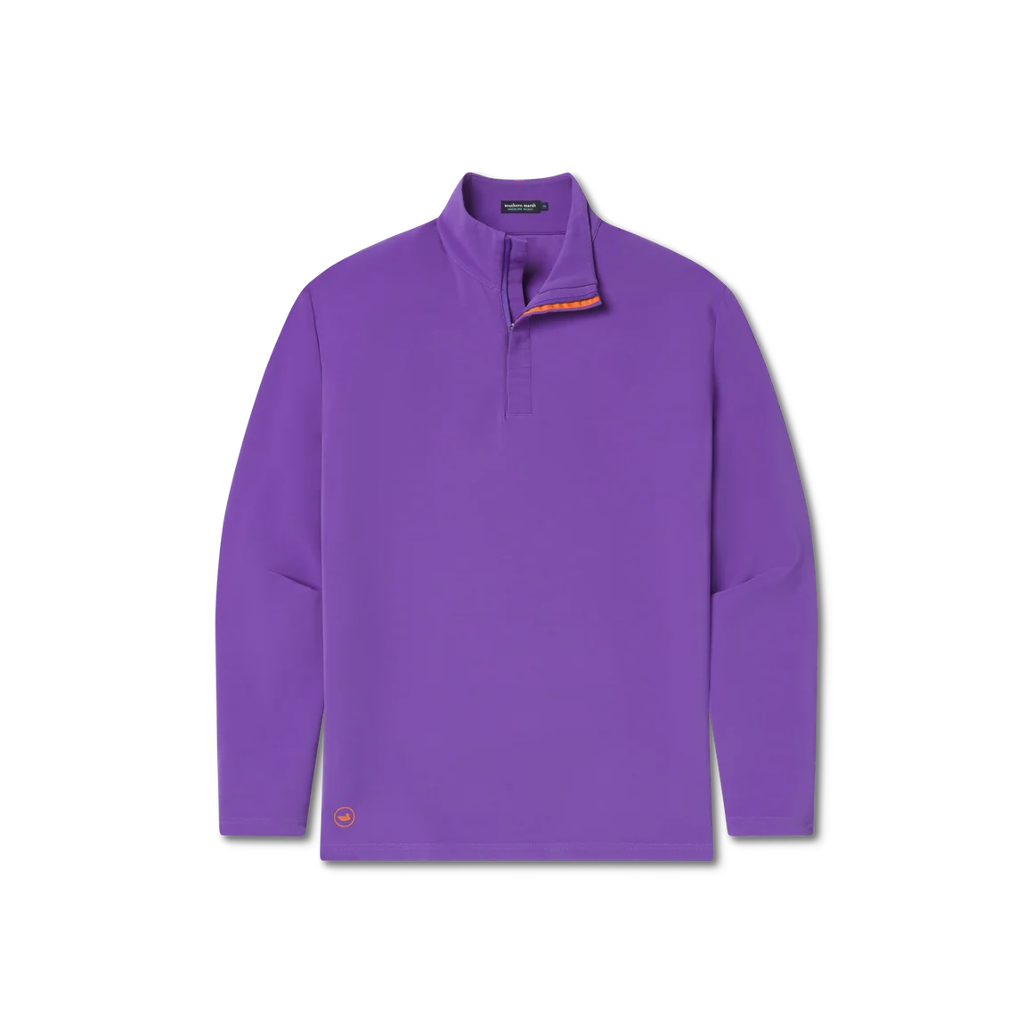 Canton Performance Quarterzip Purple with Orange