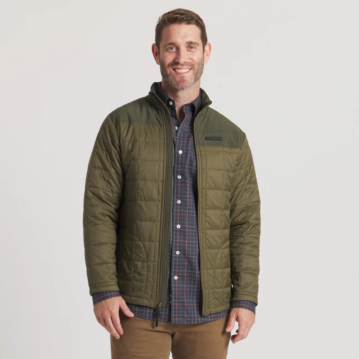Falcon Hill Quilted Jacket Dark Olive