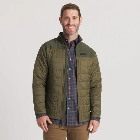 Falcon Hill Quilted Jacket Dark Olive